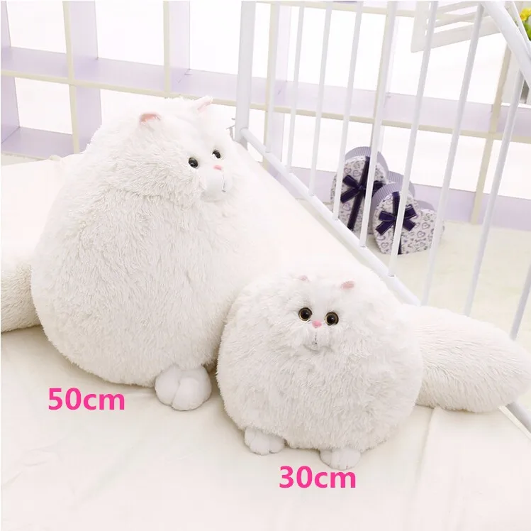Free Shipping 30cm Korea Cute Fat Persian Cat Plush Toy Persian Cat
