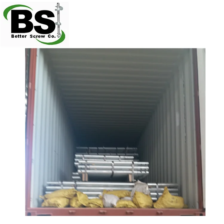 Galvanized Steel Foundation push Piers Light Pole Anchors