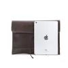 Personalized logo men's genuine leather clutch portfolio bag for holding PC and necessities, genuine rustic cow leather bags