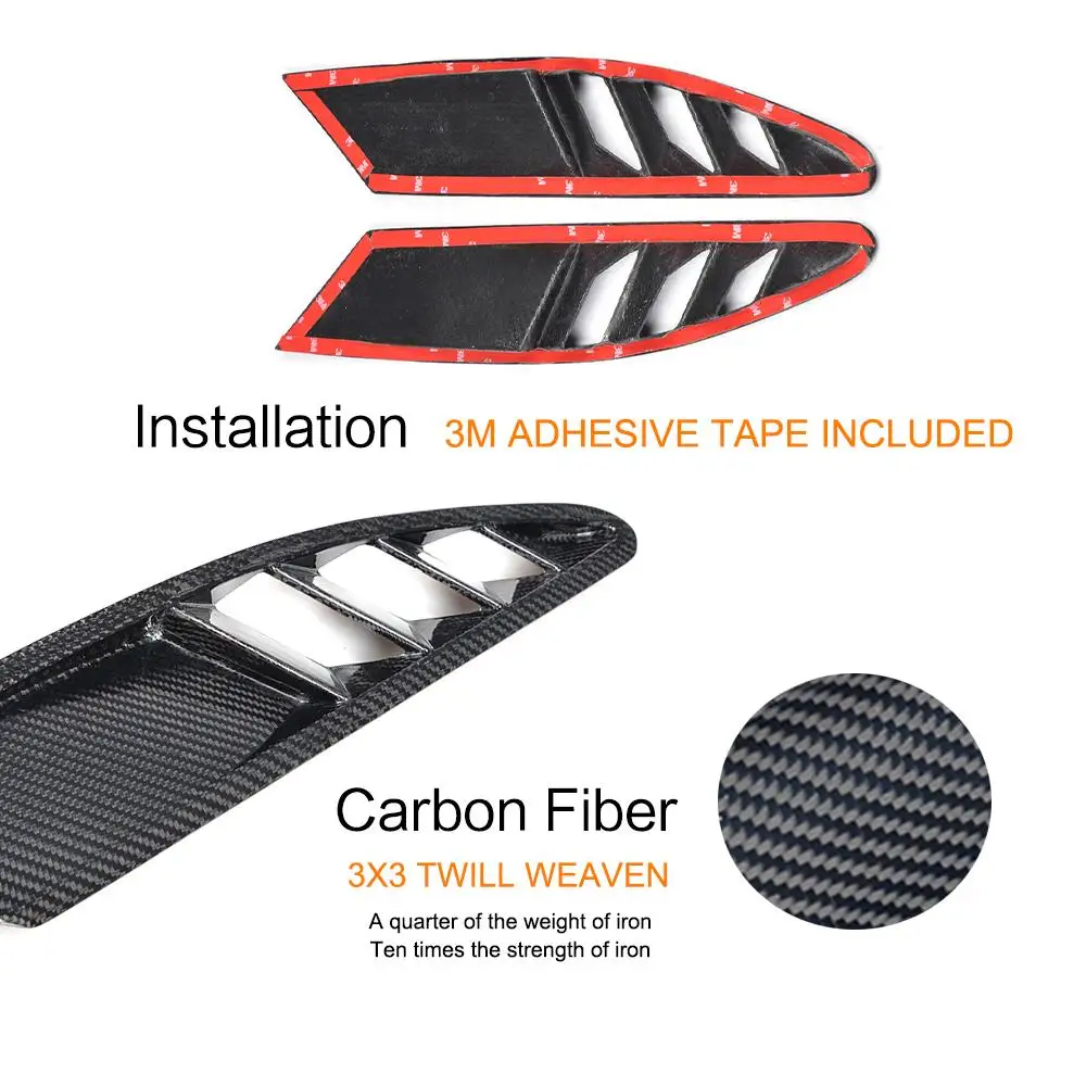 Carbon Fiber Air Intake Vents For Ferrari 458 Italia Base Coupe 11-13 ...