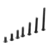 M3 Alloy Steel Screws Hex Socket Round Head Cap Black Screw Furniture Fastener Bolt
