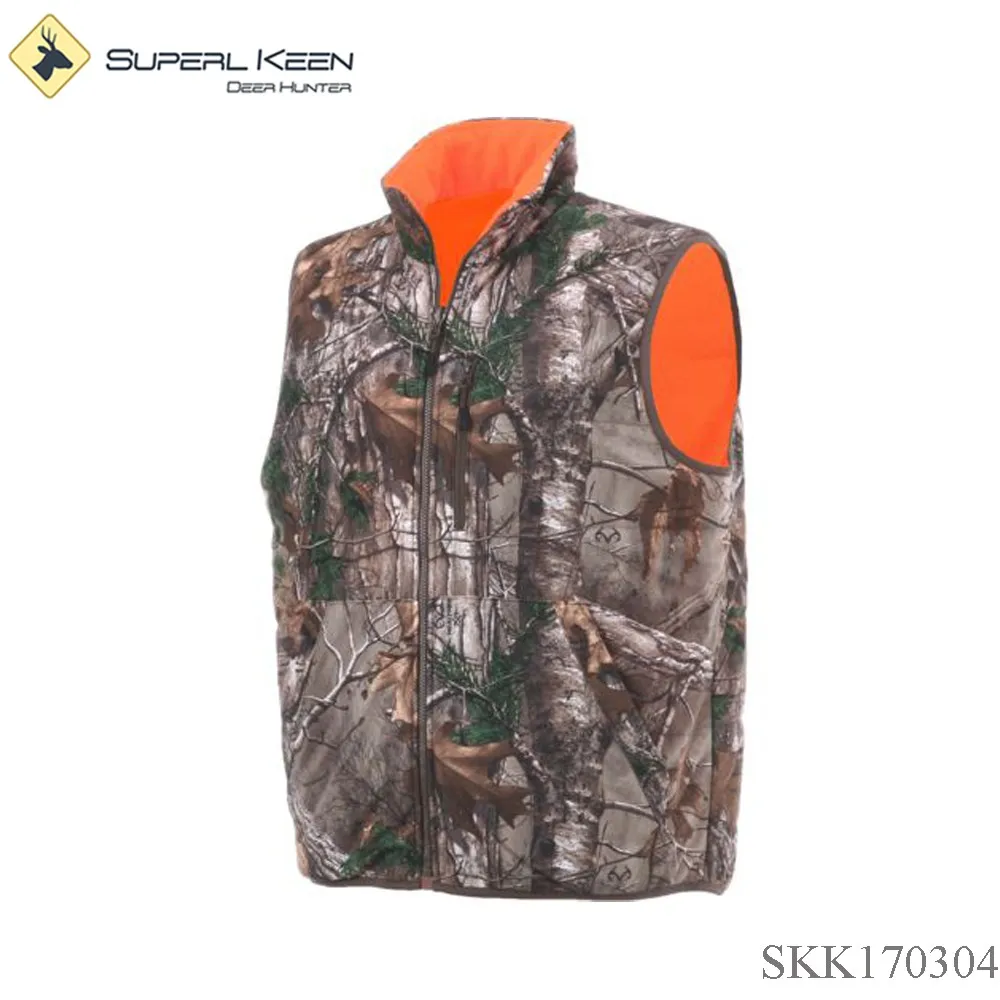 Outdoors Men's Reversible Hunting Camo Vest - Buy Reversible Vest,Camouflage Hunting Vest 