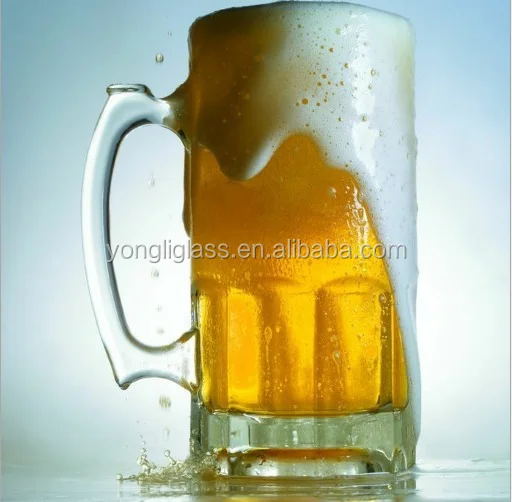 1 litter beer glass mug,diy printing big glass beer mug , world cup beer glass