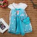 Baby Girl Princess Dress In Summer 2015 Printing Gauze Cloak Short sleeved With A Small Strap