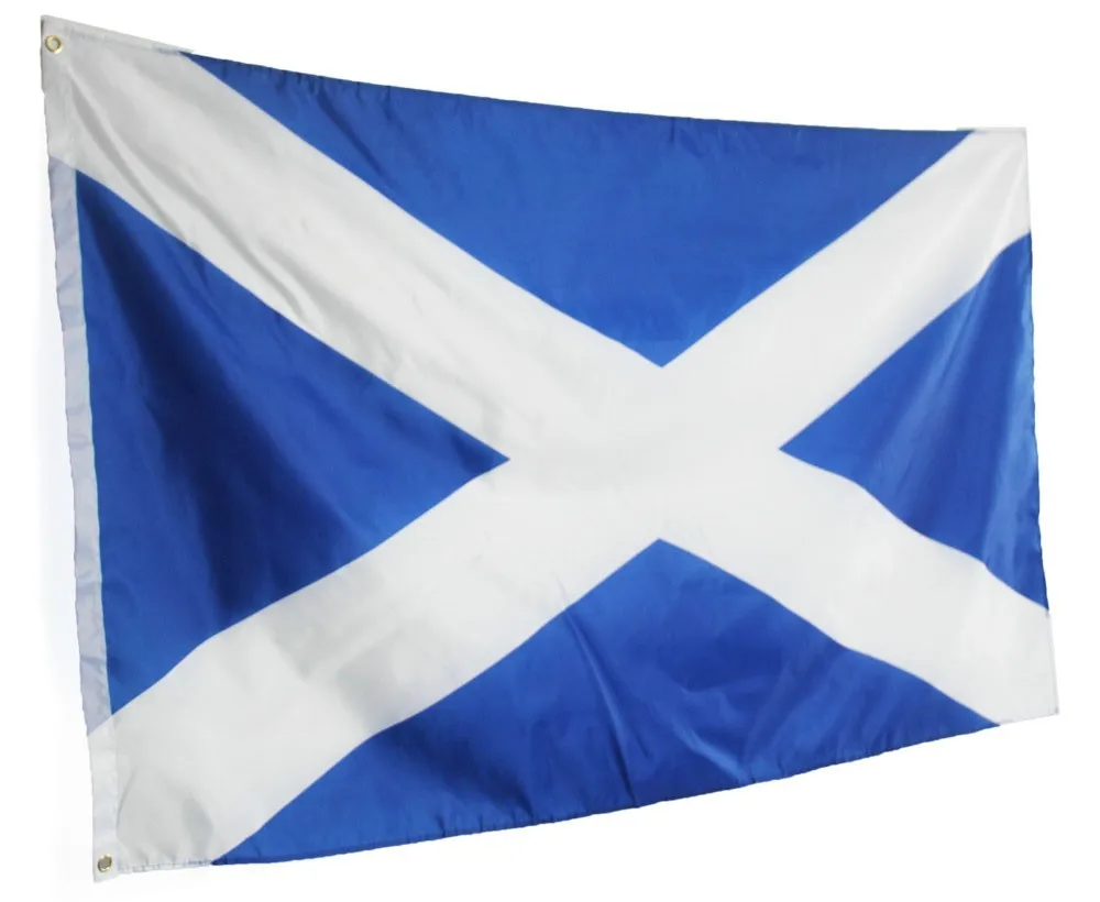 Wholesale Cheap 3x5 Ft Blue Scotland Flag With A White X. In Stock