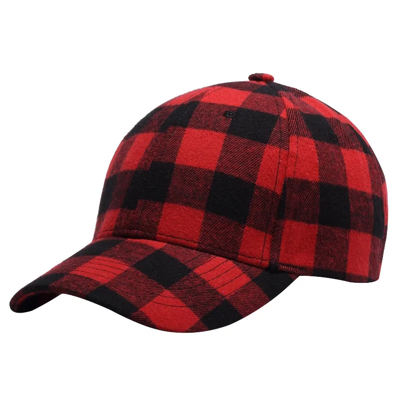 womens plaid baseball cap