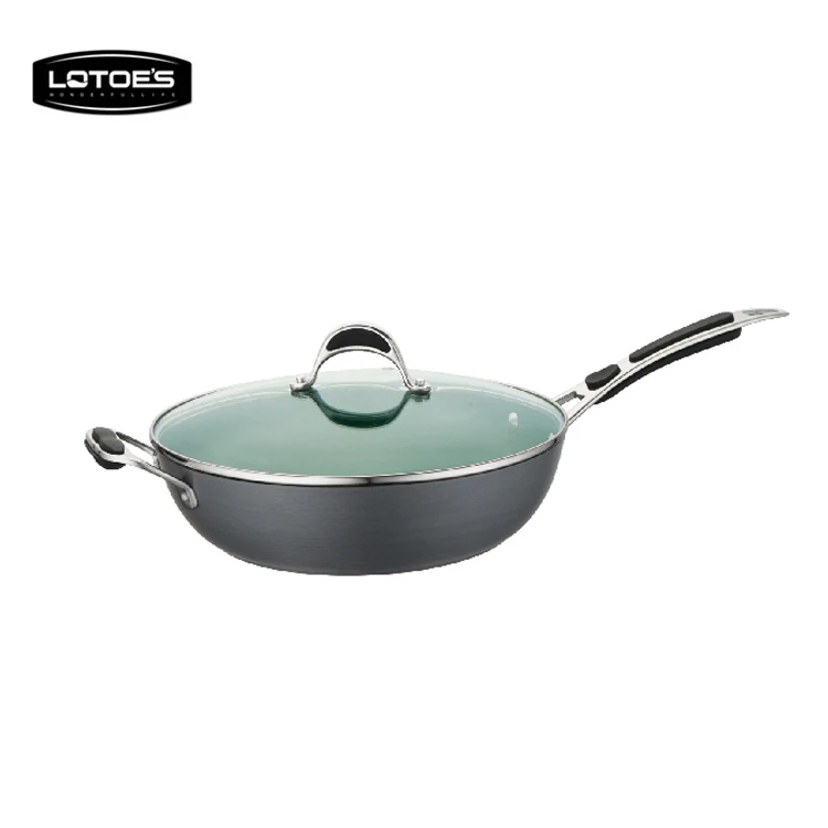 Haed anodize deep fry pan