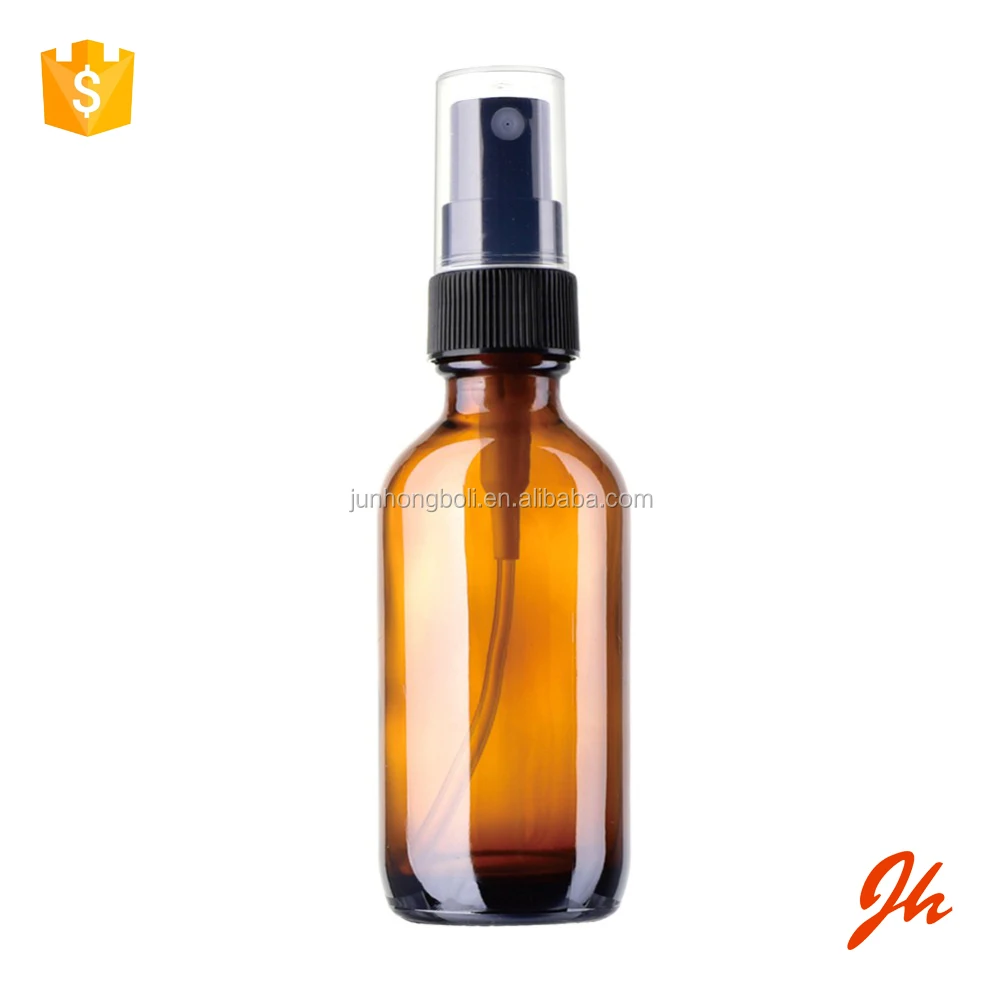 Junhong Amber Glass Essential Oil Bottles 100 Ml Spray Bottle Black