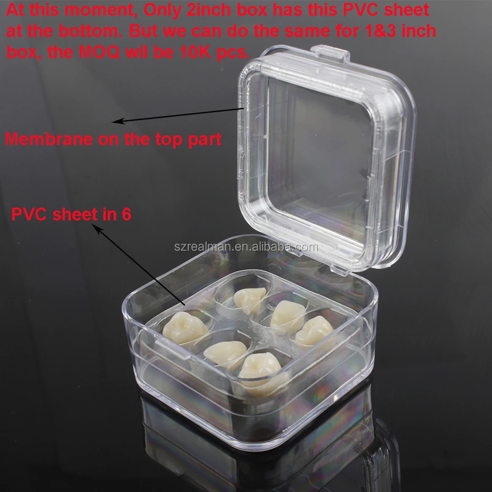 High Quality Dental Supply Denture Crown Box Plastic Storage Retainer