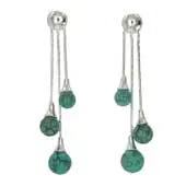 ER71 TURQUOISE 3.30 gram Gemstone Silver Jewelry Earrings