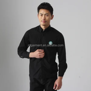 black uniform work shirt custom janitor uniform wholesale cotton workwear black uniform work shirt custom janitor uniform wholesale cotton workwear