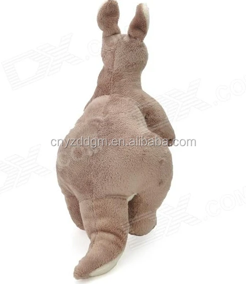 stuffed kangaroo with baby in pouch