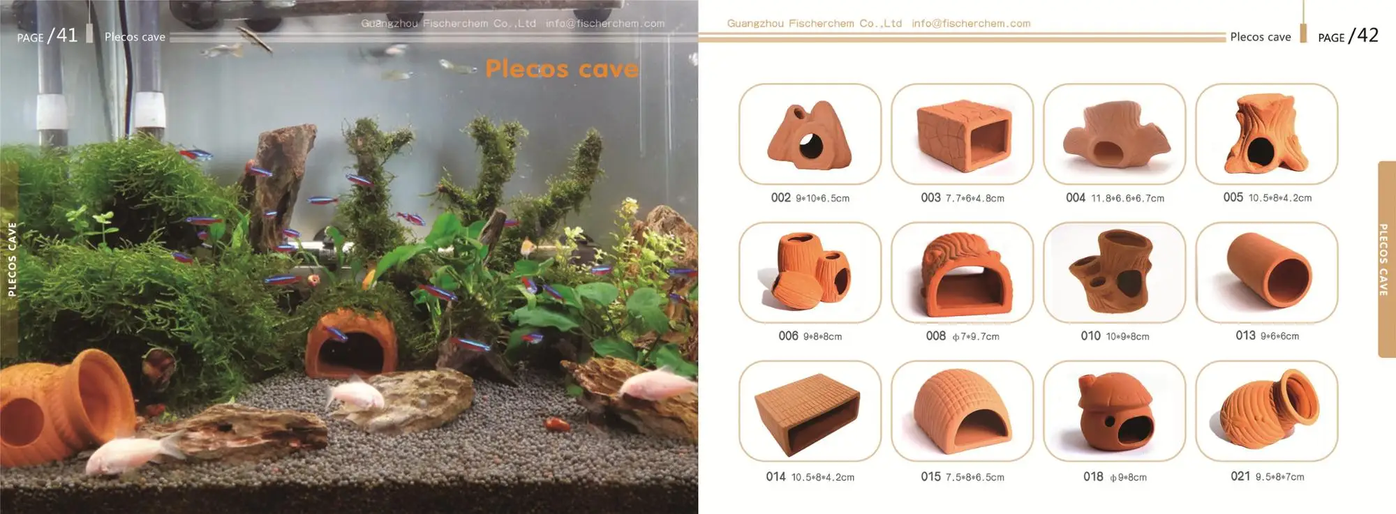 Wholesale High Quality Aquarium Terracotta Fish Breeding Cave,Model056