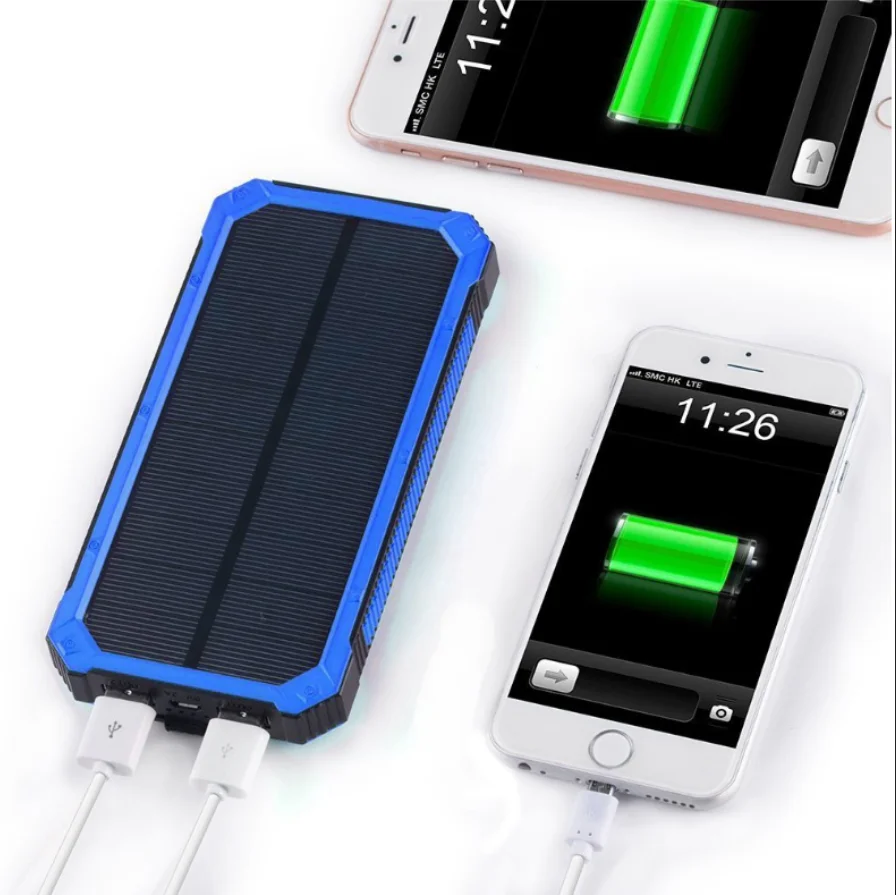 2019 ready to ship100% Full capacity solar charger power bank , solar power bank for mobile phone