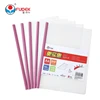 Top quality eco-friendly custom printed durable PP slide binder I shape transparent folders plastic file a4