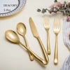 Gold plated cutlery / wholesale PVD coating copper cuttlery / flatware