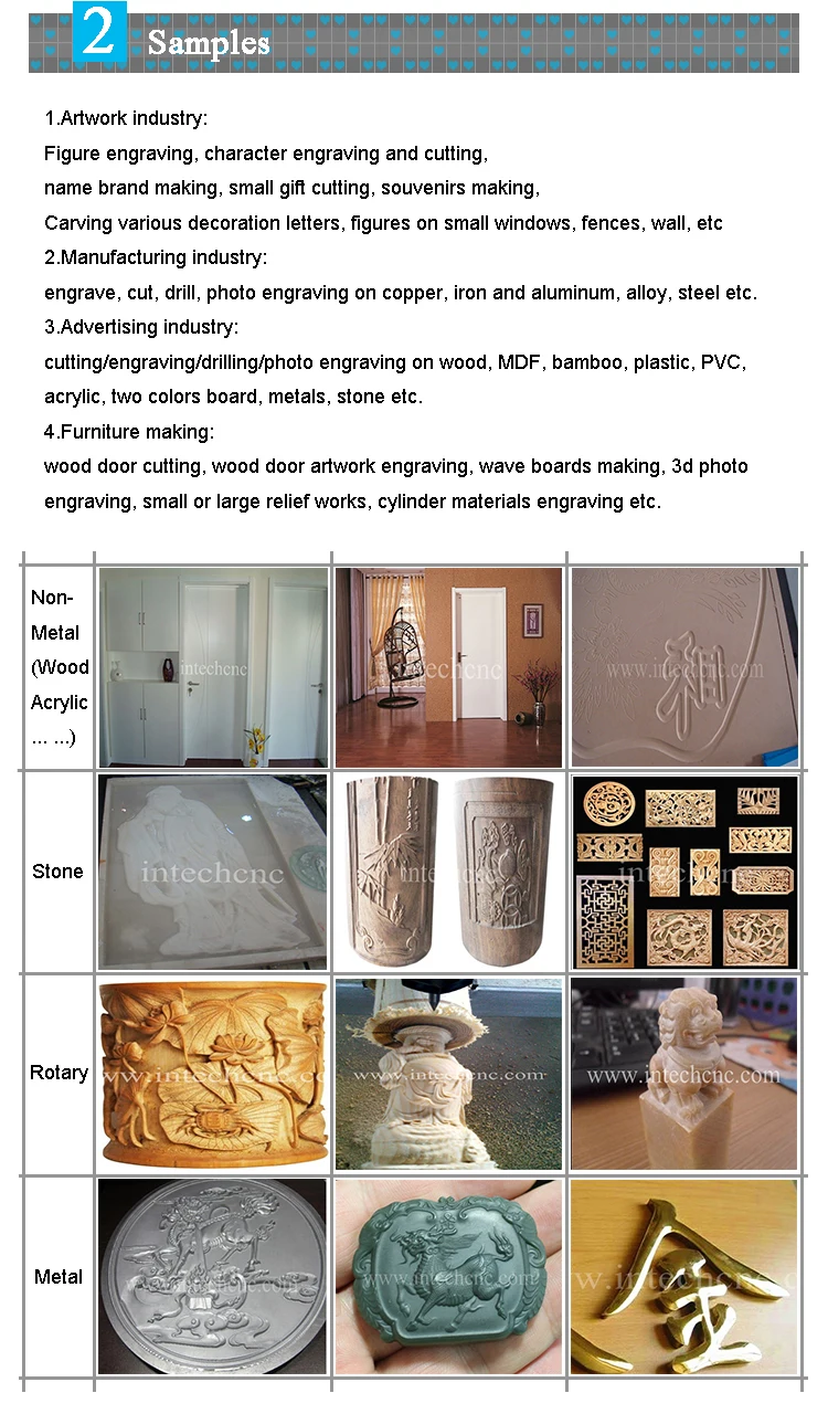 Discount price 1325 5 axis wood cnc router machine