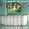 2000M Length Ultra Destructible Vinyl Materials Jumbo Rolls,Self Adhesive Destructible Paper from Minrui