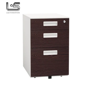 Office Used 3 Drawer Good Powder Coating Delicate Appearance Steel