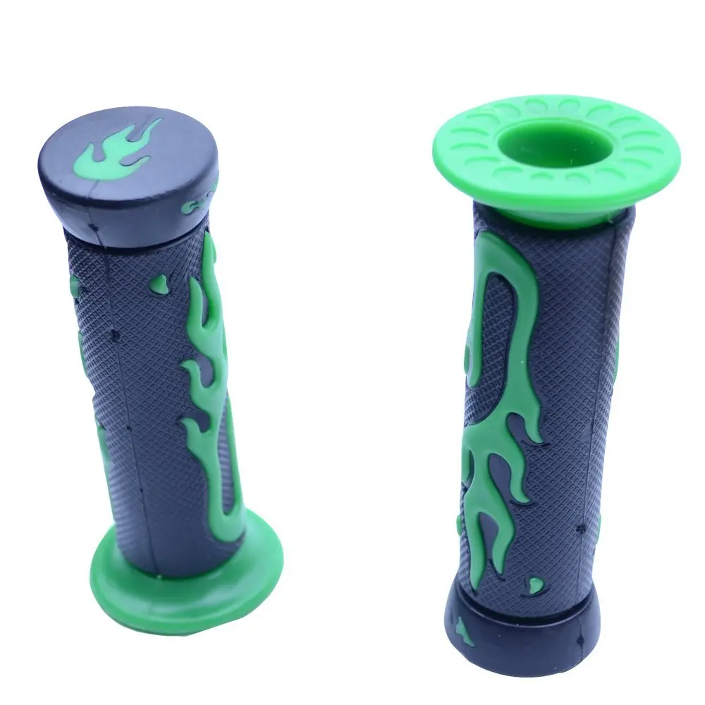 green handlebar grips