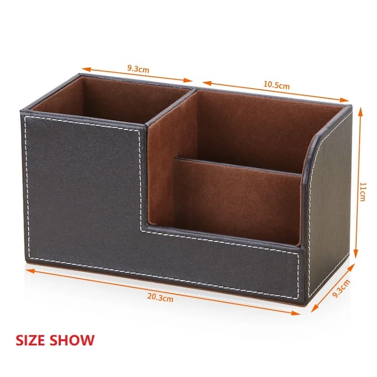 Hot Selling Multifunctional Leather Desk Organizer Pen Holder Buy Hot Selling Leather Pen