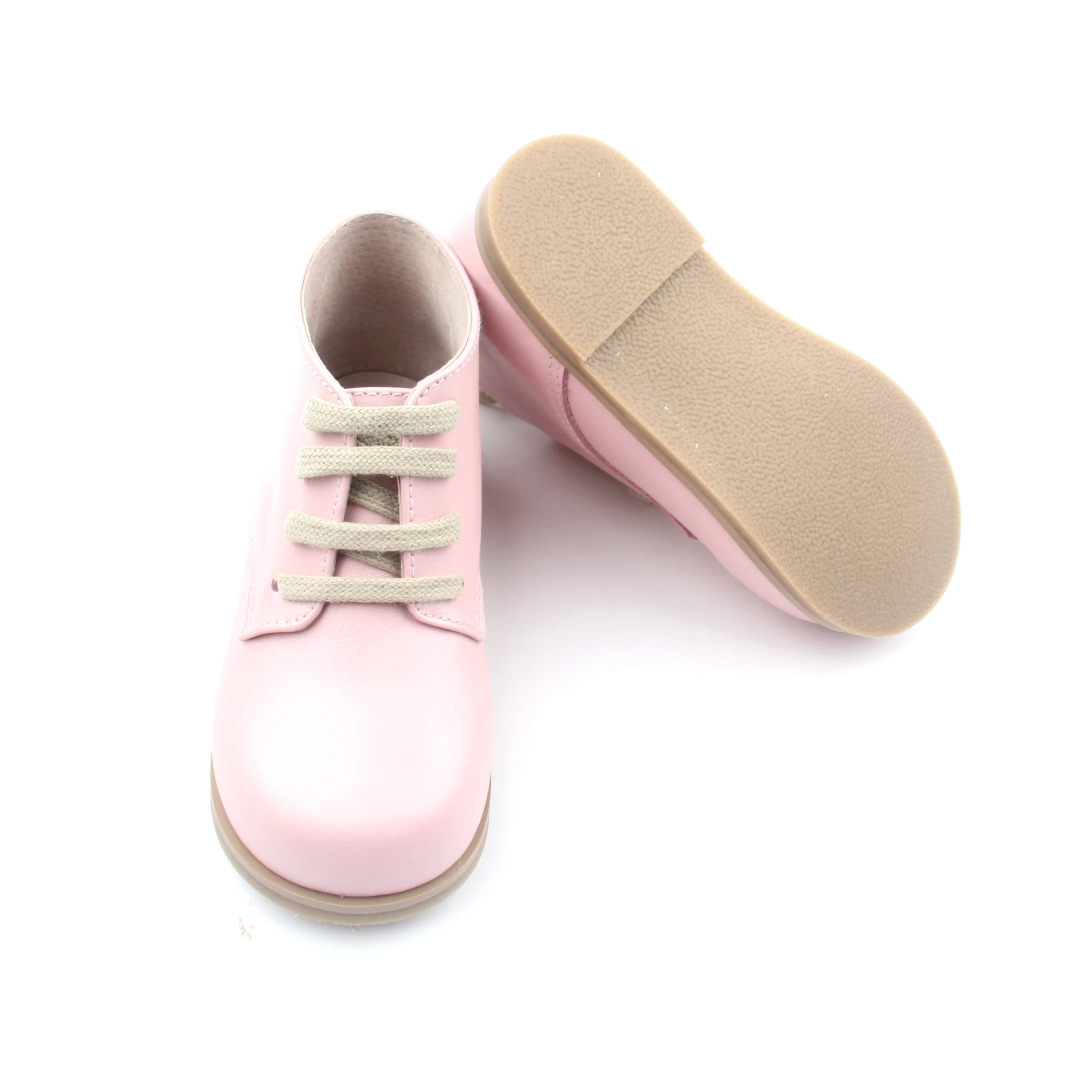 粉红色时尚婴儿儿童橡胶鞋底鞋儿童休闲靴子为女孩