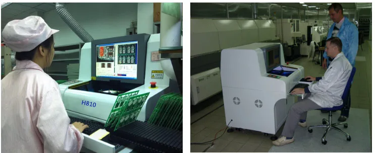 High precision factory automatic optical solder paste inspection online double tracks aoi machine price