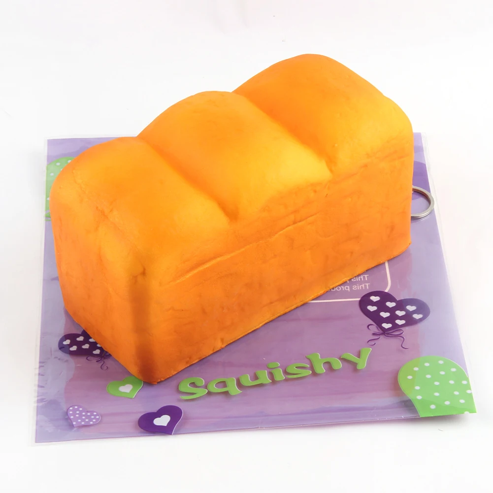 Jumbo bread toy high quality customized soft cute cartoon food squishy toys scented wholesale slow rising squishy