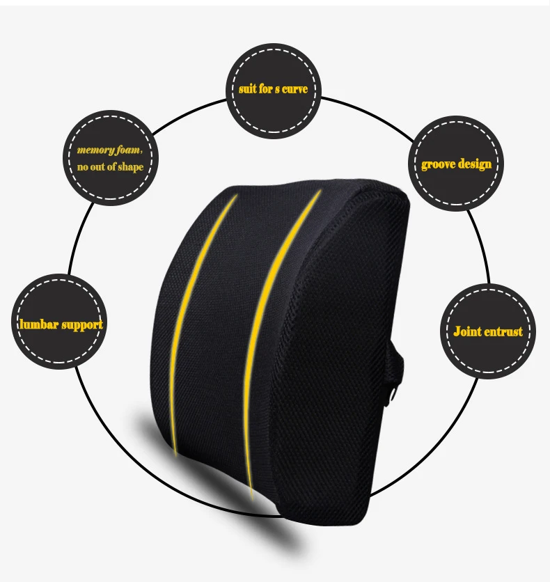 Square Bus Driver Seat Support Lumbar Rest Support Cushion Memory Foam Back Support Buy High