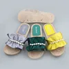2019 Spring Factory New Design Women Beaded PVC Slippers Ladies Fashion Pearl Colorful Silk Slide For Girls
