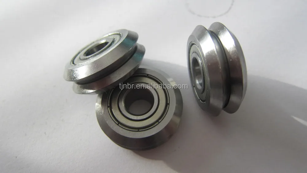 Lot of 8 VGroove bearings Pack of 8 V-Groove Ball Bearings 3/8" diameter RM2ZZ 