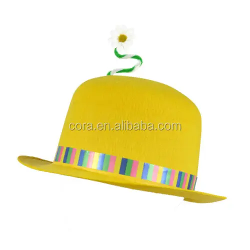 yellow bowler hat