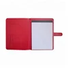 Simple style custom document a4 notepad pink leather fabric art portfolio a1