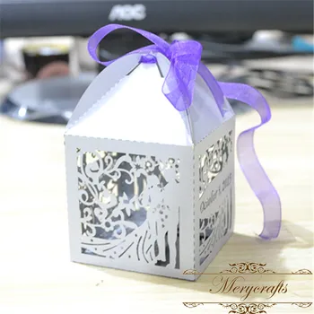 Laser Cut European Bride And Groom Wedding Favors Door Laser Cut European Bride And Groom Wedding Favors Door Gift Box