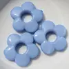 Jewelry Smooth Five Petals Flower Solid Opaque Acrylic Beads
