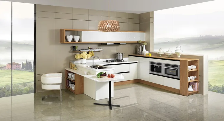 2014 Oppein Laminado Mueble Cocina Pvc Acabado Armarios Diseño Interior