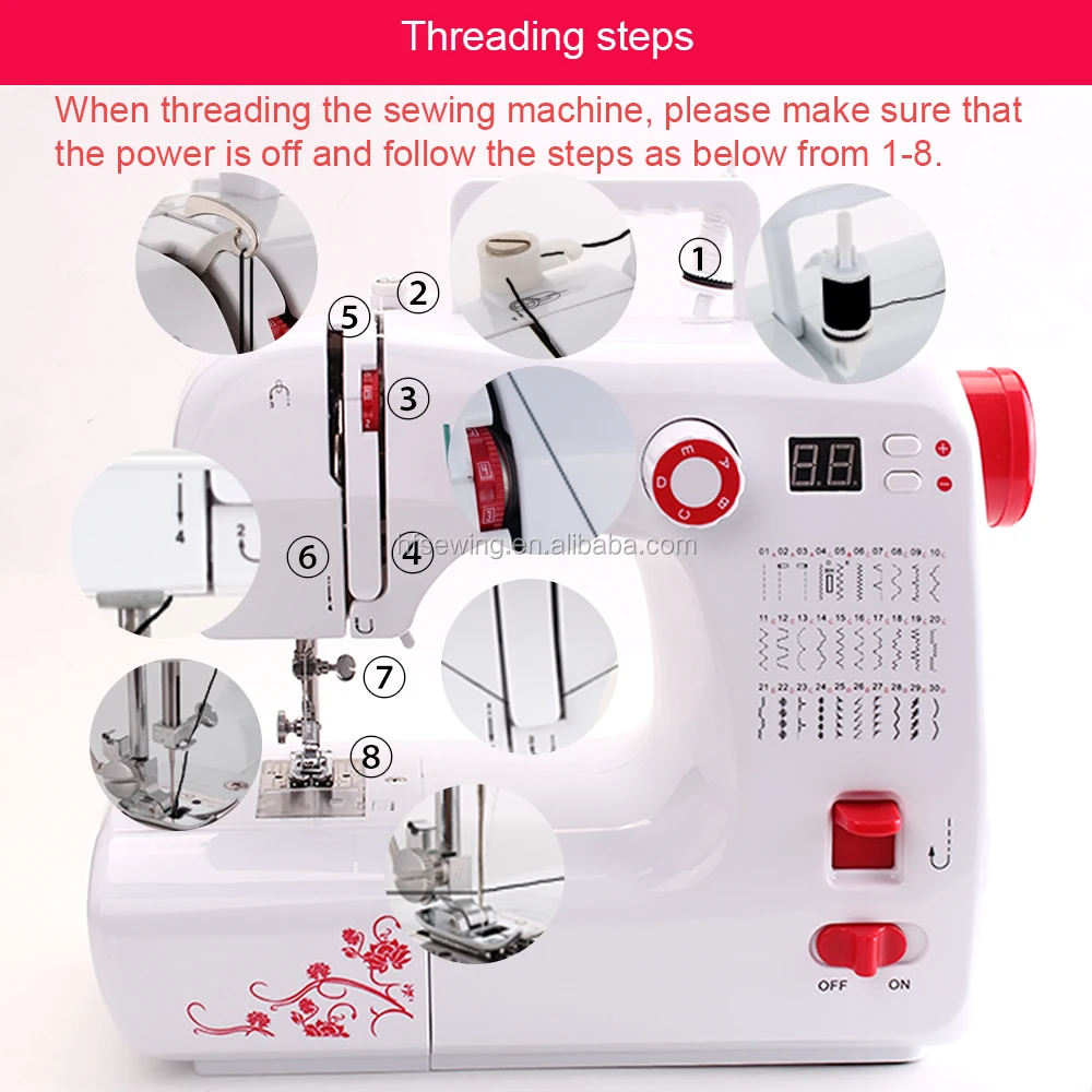 100 Qc Inspect Fhsm702 Embroidery Machine Zigzag Hand Sewing Machine