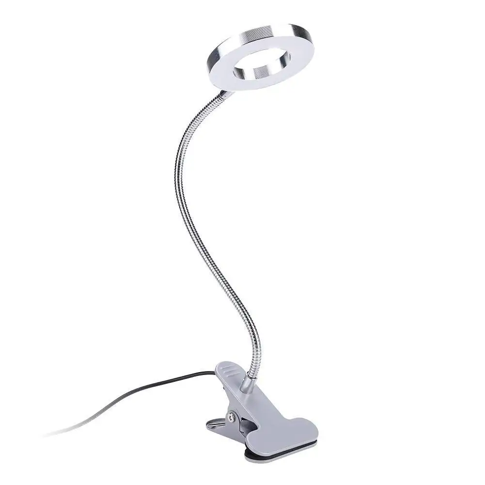 LED Cold Lamp Perfect for Eyebrow Tattoo Manicure Eyelash Extension and Night Reading Semme USB Desk Clip Light