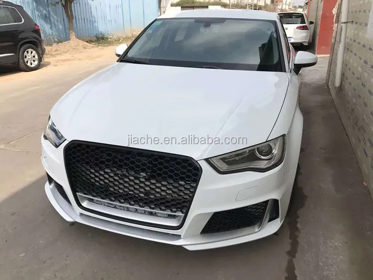 Pp Material Wide Body Kits Front Rear Lip Spoiler For Audi A3 Sline S3