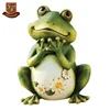 Factory Custom made garden decoration gift polyresin resin frog statue