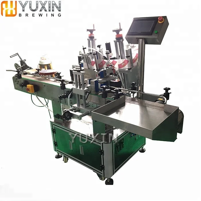 double sides top bottle labeling machine