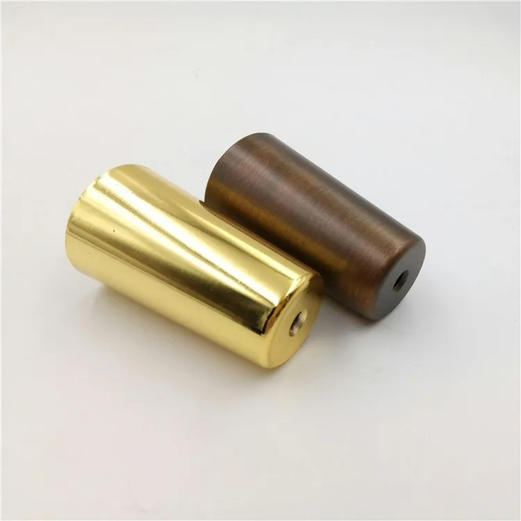 Brass tips toe caps tapered metal leg end caps for furniture