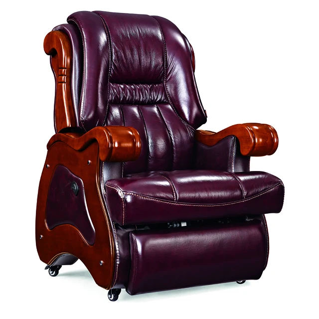 Luxury Genuine Leather Electric Controlled Reclining Chair Dubai Owner