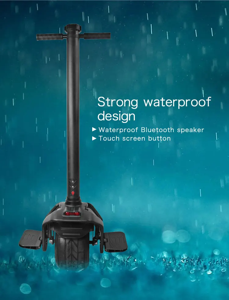 2018 Hot Selling 10inch big wheel adult one wheel electric scooter with handle unicycle