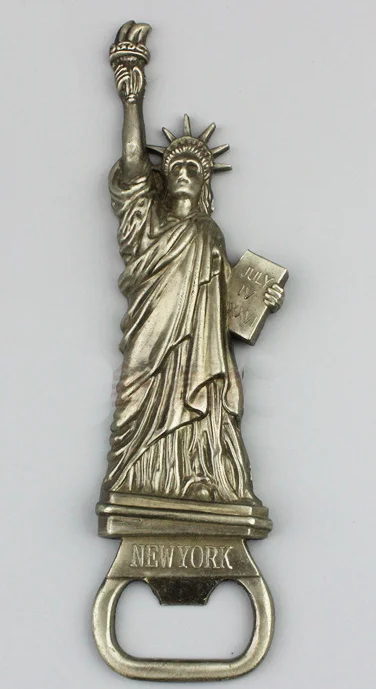 Metallo Placcato Oro Antico Apri Di Bottiglia In Americano Statua Della Libertà Di Progettazione Con La Dicitura New York Buy Statua Della Libertà