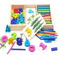 Educational Wooden Montessori Materials Math Toy Preschool Toys of Kids For Children WD07SS