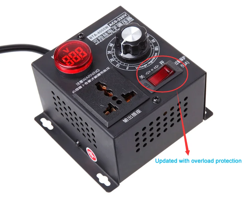 Speed Controller, 4000W, AC220V, 0-220V - detail 6