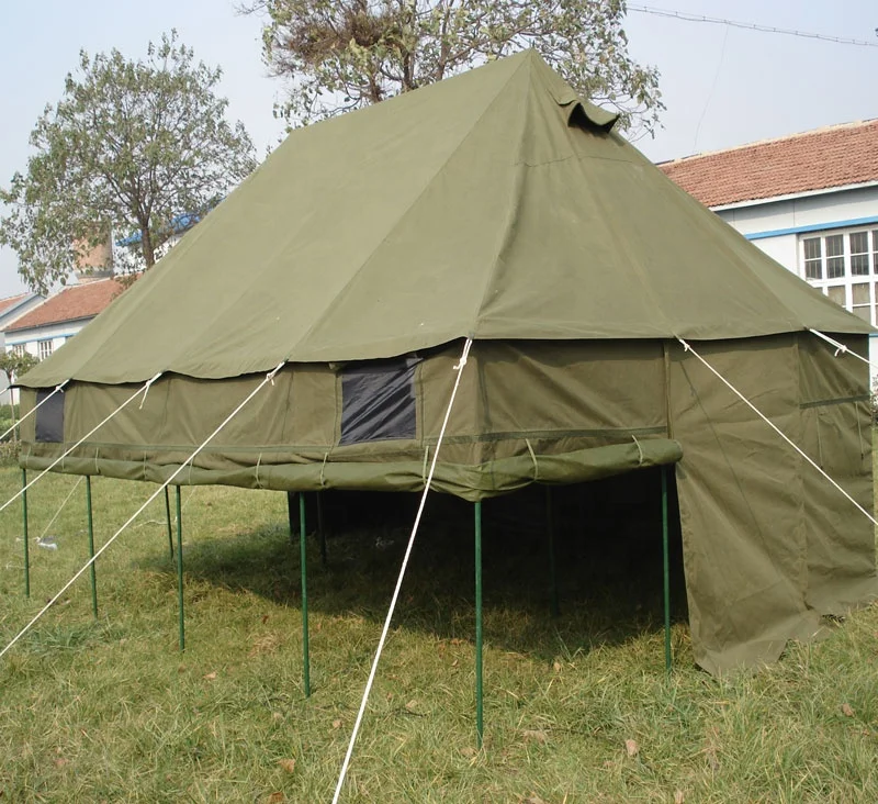 防水阻燃二手帆布军风住房防水 50 人军用帐篷橄榄绿陆军野营帐篷