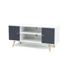 TV CONSOLE STAND 53" Entertainment Center Media Storage Home Theater Wood Cabine