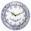 GOGO FASHION Handmade Chinese Porcelain Mosaic Wall Clock